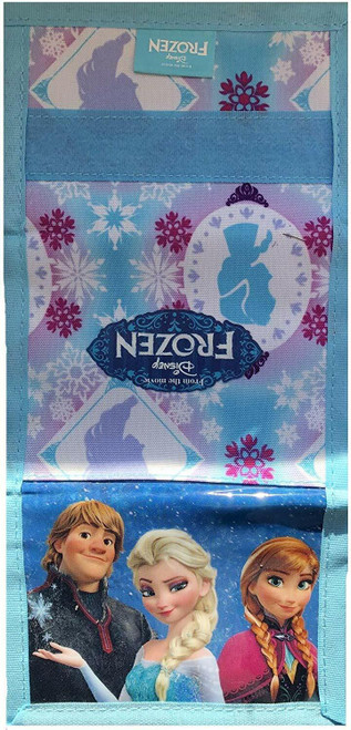 Disney Frozen Tri-Fold Wallet with Zipped Compartment featuring Anna and Elsa