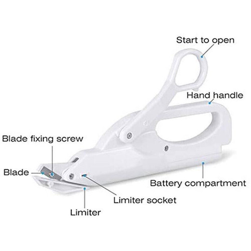 Battery Operated Electric Scissors White
