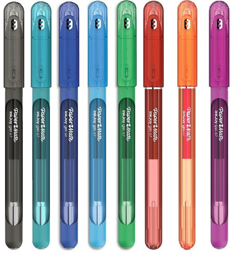 Papermate InkJoy Gel 0.7mm Pens 8 Pack Multicolour