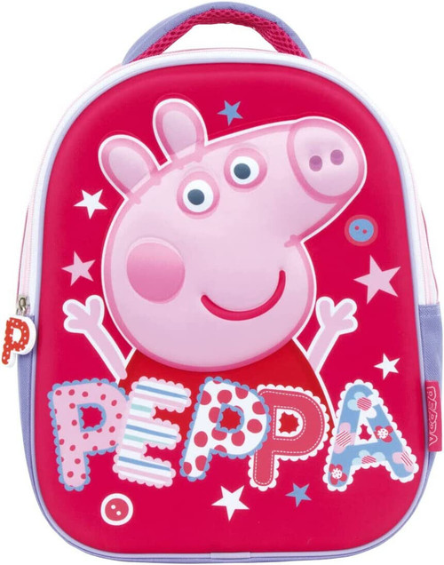 Peppa Pig 3D  Backpack 13" X 11" (33cm X 28cm)