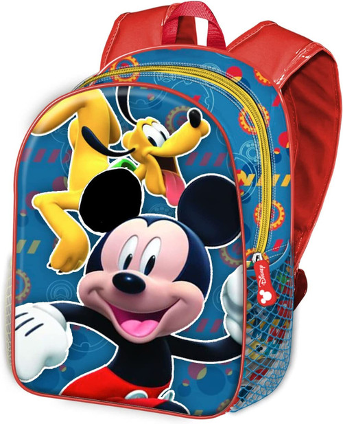 Mickey Mouse and Pluto 3D  Backpack 13" X 11" (33cm X 28cm)