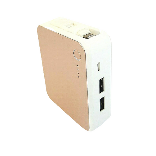 Goji 5200 mAh Power Bank Portable Dual Cable Charger for iPhone and Smartphone