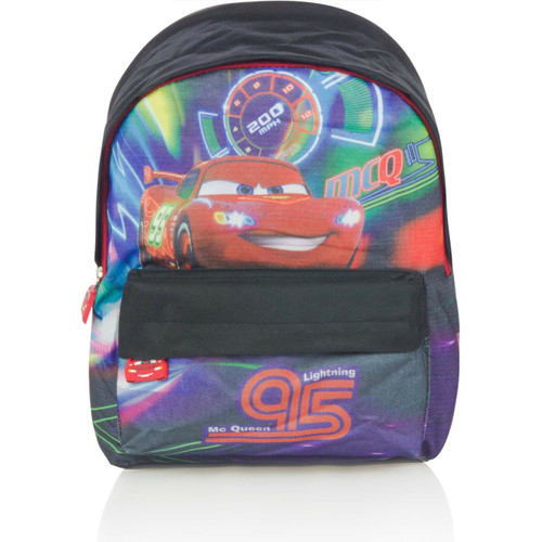 Cars Neon Backpack 31cm (12") X 25cm (10") with Lightning McQueen