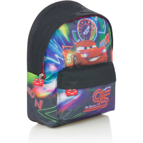 Cars Neon Backpack 31cm (12") X 25cm (10") with Lightning McQueen