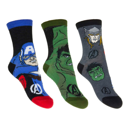 Marvel Avengers Boys Socks 3 Pairs Polyester Elastane
