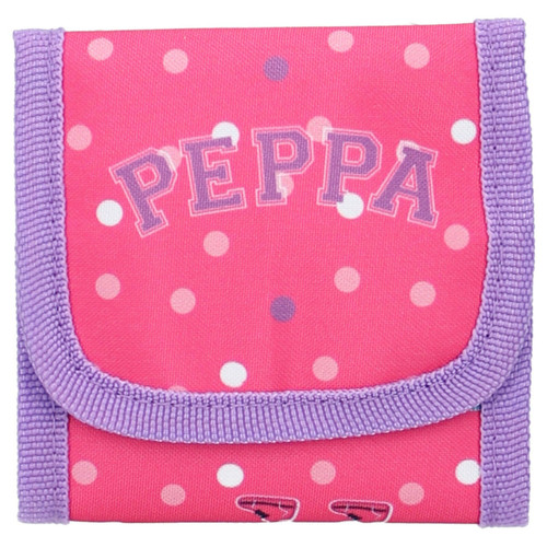 Peppa Pig Tri Fold Wallet with Zipped Coin Compartment