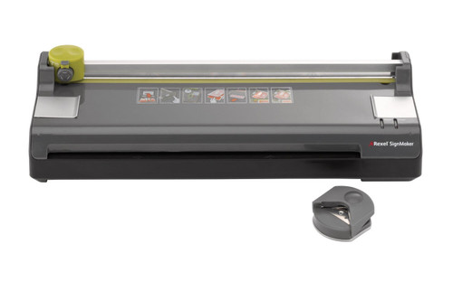 Rexel SignMaker Laminator ,Simple Single Switch Start Up and Built in Trimmer