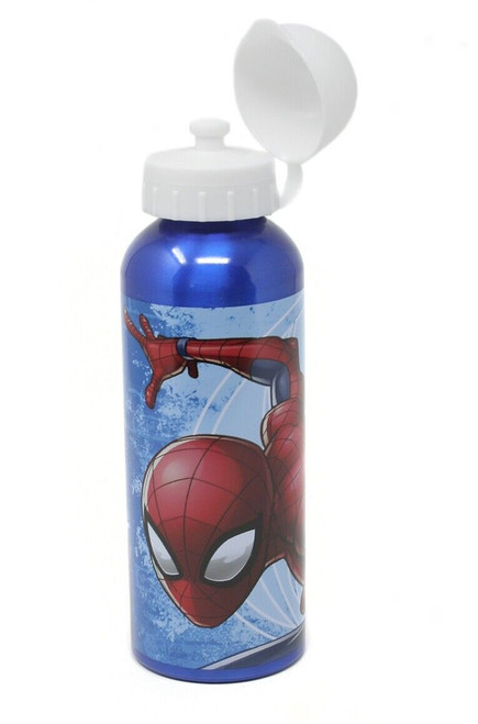 Spiderman Aluminium Drinks Bottle Blue 500ml