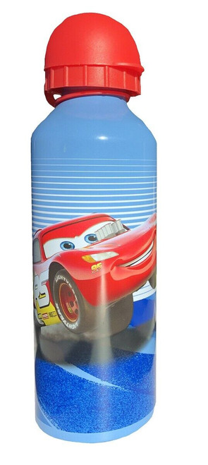 Disney Cars Aluminium Drinks Bottle 500ml Light Blue / Red