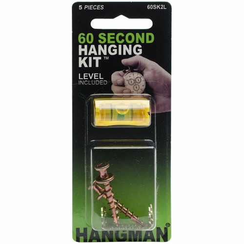 Hangman Products 60SK2L Mini with Level 60 Second Picture Hanging Kit