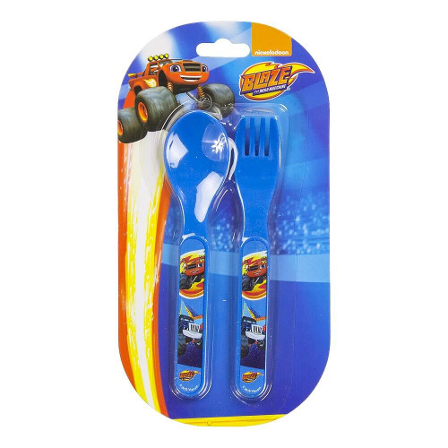 Blaze the Mega Machine Cutlery Set Fork and Spoon