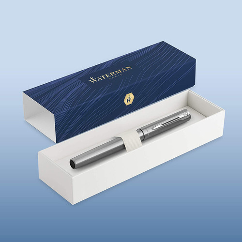 Waterman Fountain Pen Allure Chrome CT in Gift Box