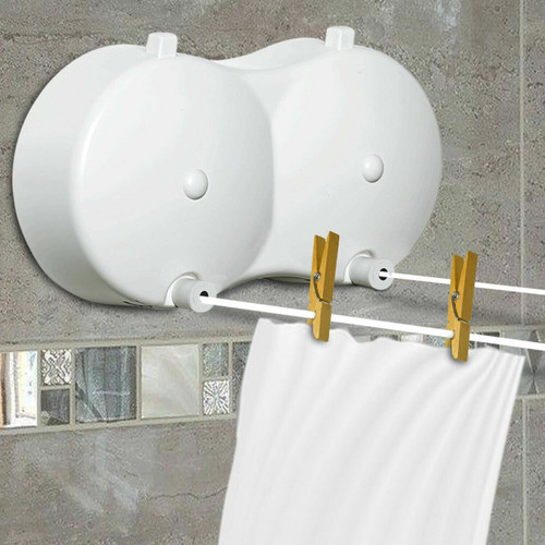 Croydex Over Bath or Shower Double Retractable Clothes Line