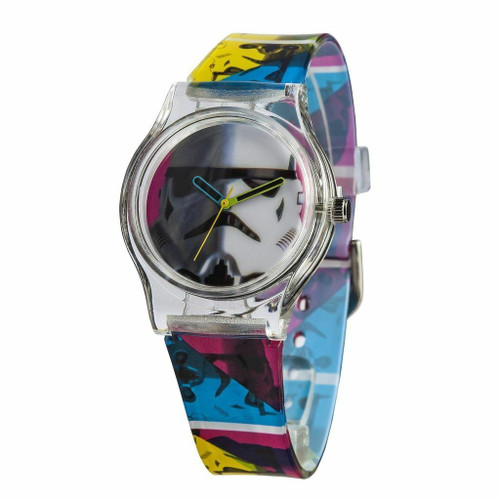Star Wars Childrens Watch with White Dial and Multi-Colour Strap