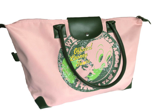 Looney TunesTweety Pie Large Tote Bag in Pink with Distressed Look Motif
