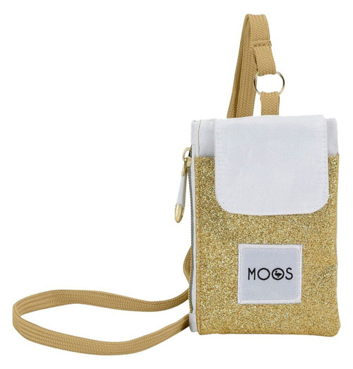 Moos Gold Universal Mobile Phone Pouch with Zipped Compartment