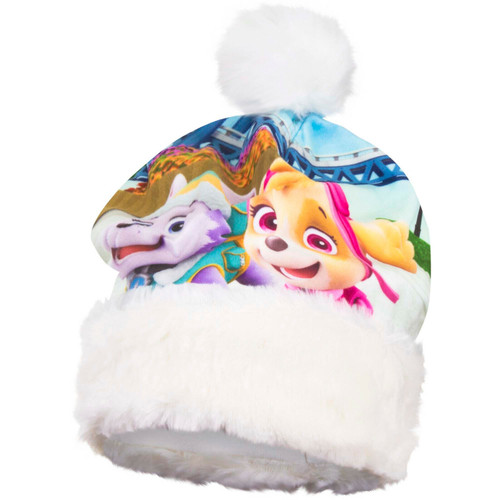 Paw Patrol Silky Smooth Bobble Hat with White Fur Trim