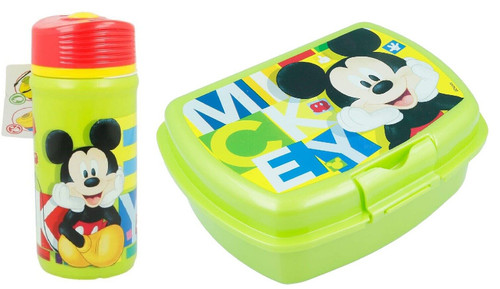 Disney Mickey Mouse Sandwich Box and Drinks Bottle