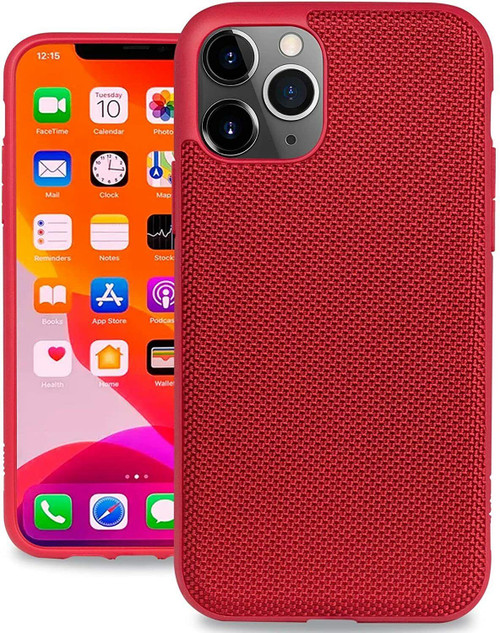 Evutec iPhone 11 PRO 5.8" Ballistic Nylon Red Heavy Duty Case with AFIX Mount