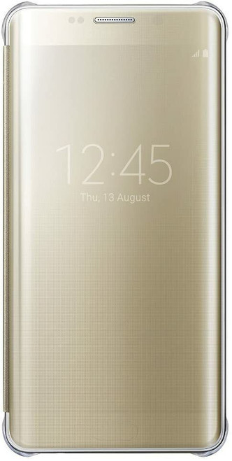 Samsung EF-ZG928 Original Clear View Cover for Samsung Galaxy S6 Edge Plus Gold