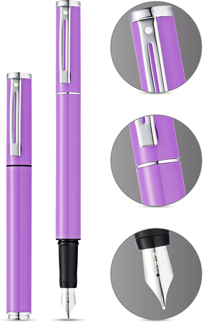 Sheaffer Pop Lilac Fountain Pen with Chrome Trim and Medium Nib