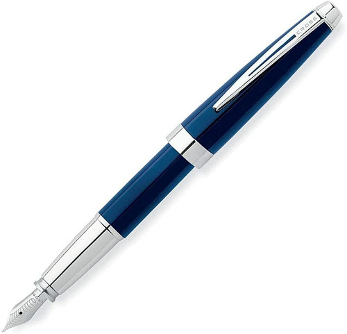 Cross Aventura Starry Blue Fountain Pen with Medium Nib (AT0156-2MS)