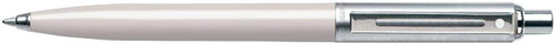 Sheaffer Sentinel Refillable Ballpoint Pen, White Resin Finish, Brushed Chrome