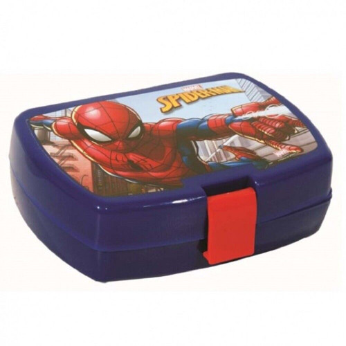 Spiderman Small Blue Sandwich Lunch Box