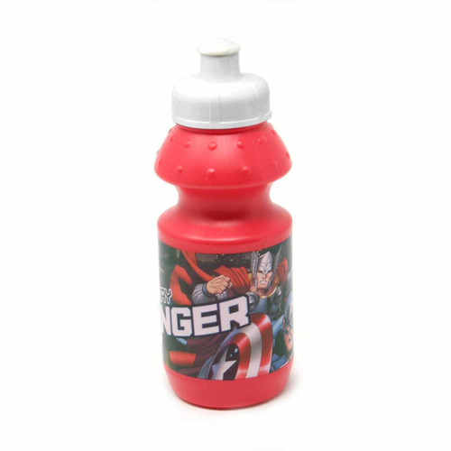 Avengers Small 350ml Plastic Drinking Bottle Red