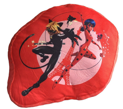 Miraculous Ladybug Polyester Filled Round Cushion 33cm X 35cm (13" X 15")