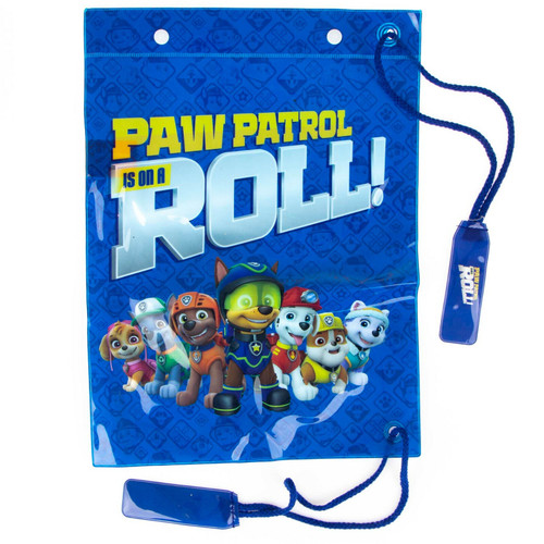 Paw Patrol Shiny Plastic Gym Bag 'Paw Patrol is on a Roll'
