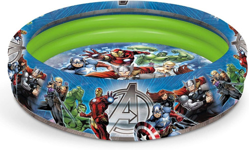 Marvel Avengers Small 1.00m (39") X 30cm (12")  3 Ring Paddling Pool