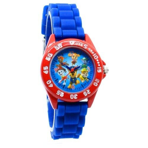 Paw Patrol Blue Childrens Analogue Watch with Silicon Strap