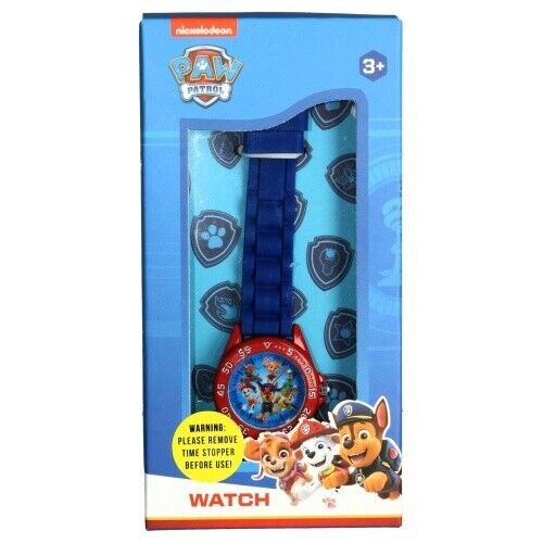 Paw Patrol Blue Childrens Analogue Watch with Silicon Strap
