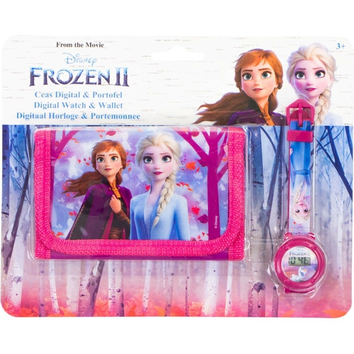 Disney Frozen Digital Watch and Tri Fold Wallet Set