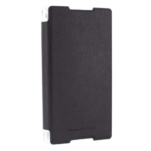 Roxfit Ultra Slim Book Case Flip Cover for Sony Xperia Z3, Z3+ (Black)