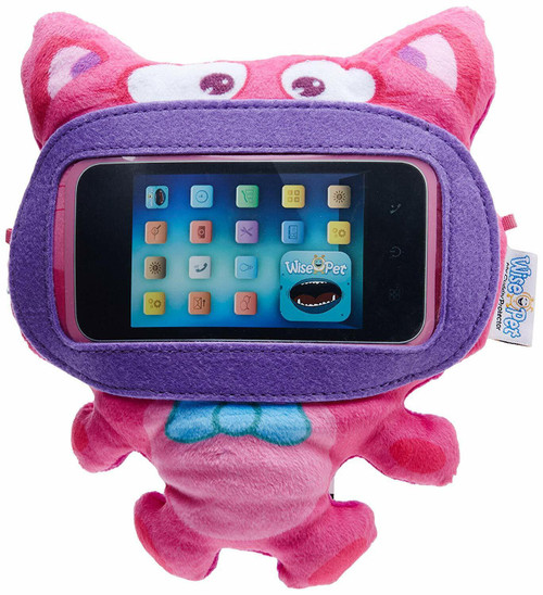 Wise Pet Mini Kitty Pink Plush Padded Case for iPhone and Smartphone