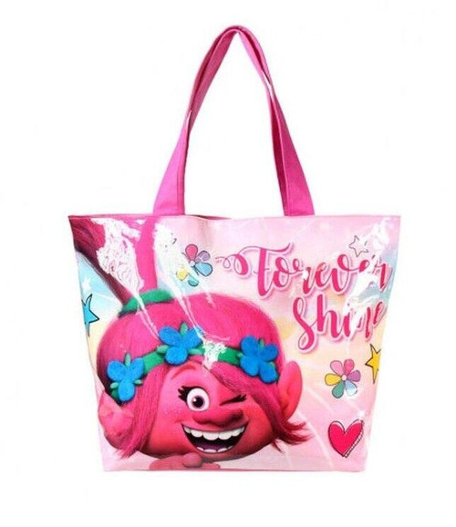 Trolls Beach Bag with Wipe Clean Surface with Poppy 'Forever Shine'