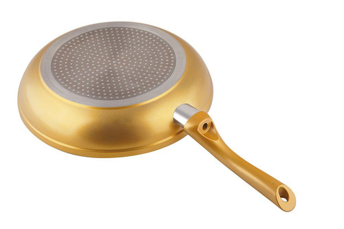 Ceramicore 24 cm Non-Stick Ceramic Induction Compatible Sauté Pan in Gold