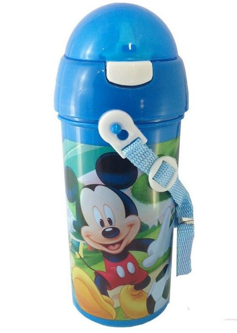 Disney Mickey Mouse Drinks Flask Dispenser with Straw and Lanyard