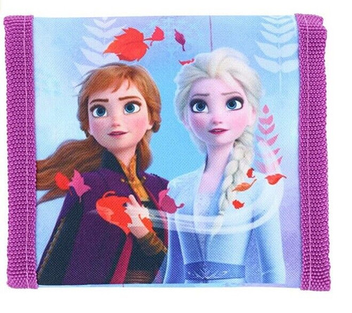 Disney Frozen II Tri-Fold Wallet featuring Anna and Elsa Purple