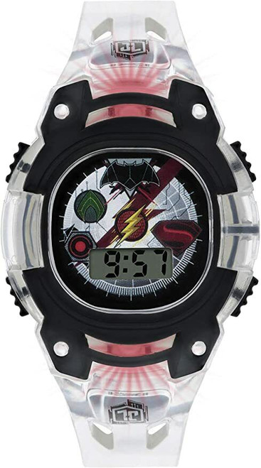 Justice League Digital Watch with LED Light Up Case and Strap