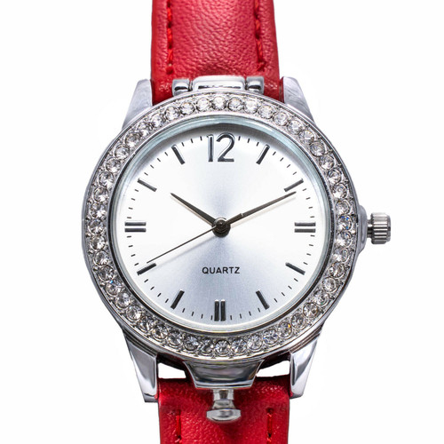 Ladies Secret Locket Watch with Diamante Surround