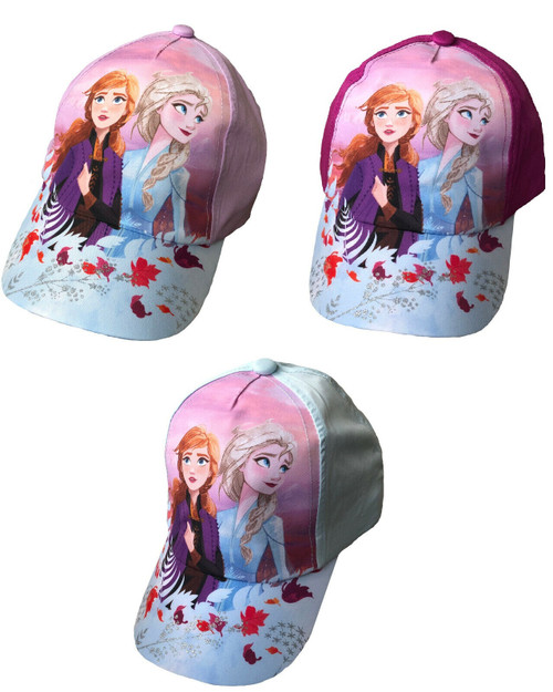 Disney Frozen Anna and Elsa Baseball Cap with Glitter Peak