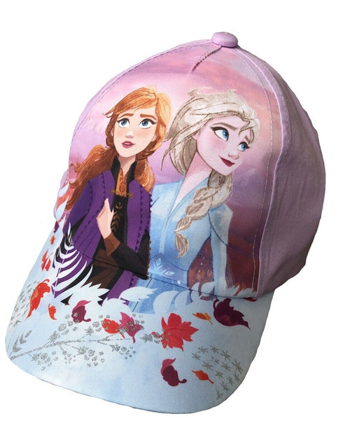 Disney Frozen Anna and Elsa Baseball Cap with Glitter Peak