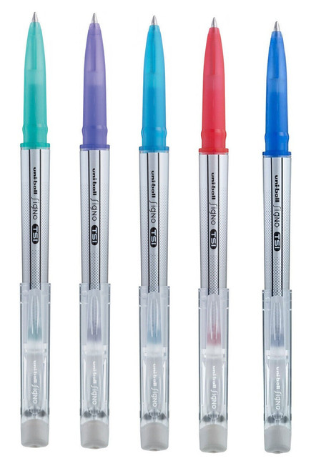 Uni-Ball Signo TSI Erasable Gel Pen UF-220-07 Pack of 5 Assorted Pens