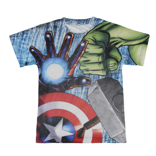 Marvel Avengers Boys 3D Polyester T-Shirt