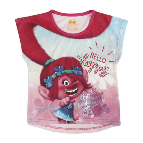 Trolls Cotton T-Shirt Hello Happy Hug Time