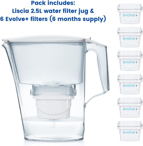 Aqua Optima Water Filter Pitcher for Tap and Drinking Water with 1