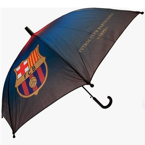 FC Barcelona Official Large Automatic Fabric Umbrella 27" (70cm) Blue